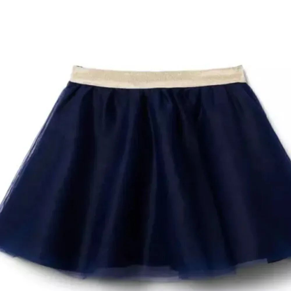 Janie and Jack 100047529 Girl Dark Marine The Tulle Holiday Skirt NWT size 12